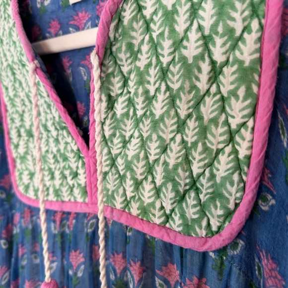 SZ Blockprint Jodhpur Dress Silk Cotton - Picture 5 of 8